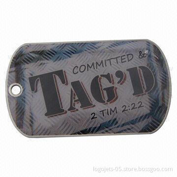 Colorful Dog Tag, Measuring 50 x 29mm